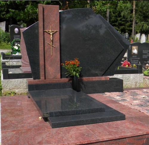 China Xingyan Modern Art Style Tombstone (inclusief Jesus Cross Decoration)