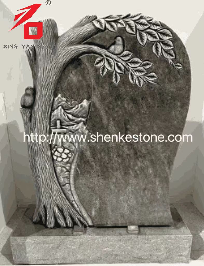 China Xingyan - Tree Shadow Canving Art Tombstone