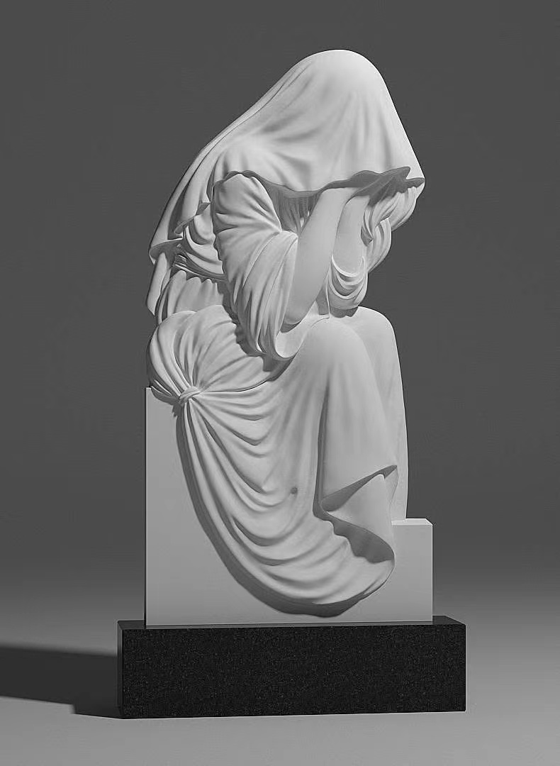 Chinese Xingyan Russische stijl rouw Madonna Theme Art Tombstone