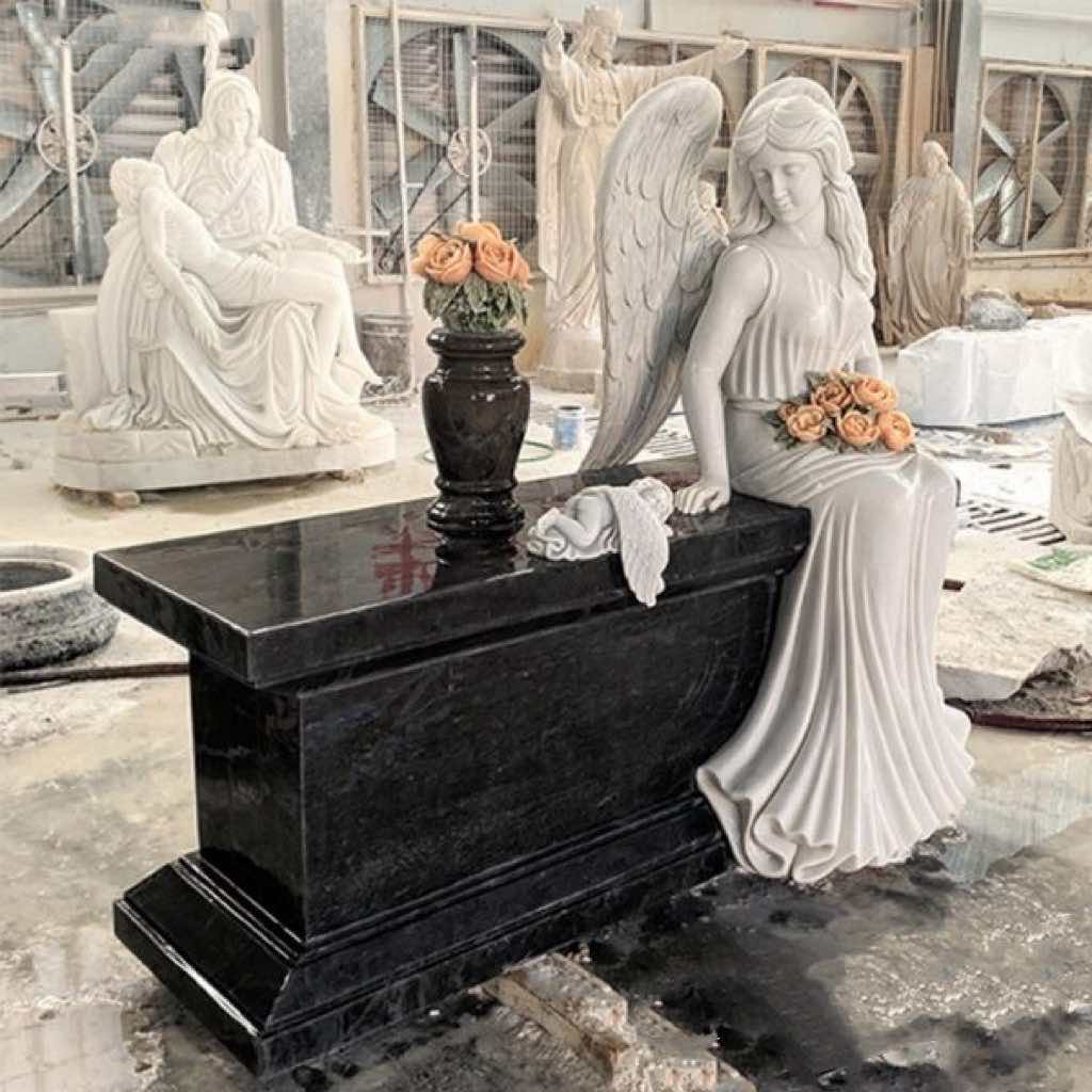 Xingyan Angel Guardian marmeren grafsteen