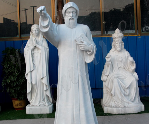 Xingyan wit marmeren westerse religieuze figuur stenen sculpturen